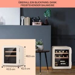 Vinetage 12 Getränkekühler Kühlschrank 48 Liter 4-22°C Retro-Design -Haushaltsgeräte Förderung 10040740 de 0006 logo