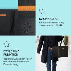 Einkaufstasche 4er Set Wiederverwendbar Waschbar Faltbar Verstärkt -Haushaltsgeräte Förderung 10040842 de 0003 logo