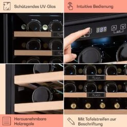 Vinsider 36 Built-In Uno Einbau-Weinkühlschrank 36 Flaschen 92 Ltr Edelstahl -Haushaltsgeräte Förderung 10041287 de 0005 usp