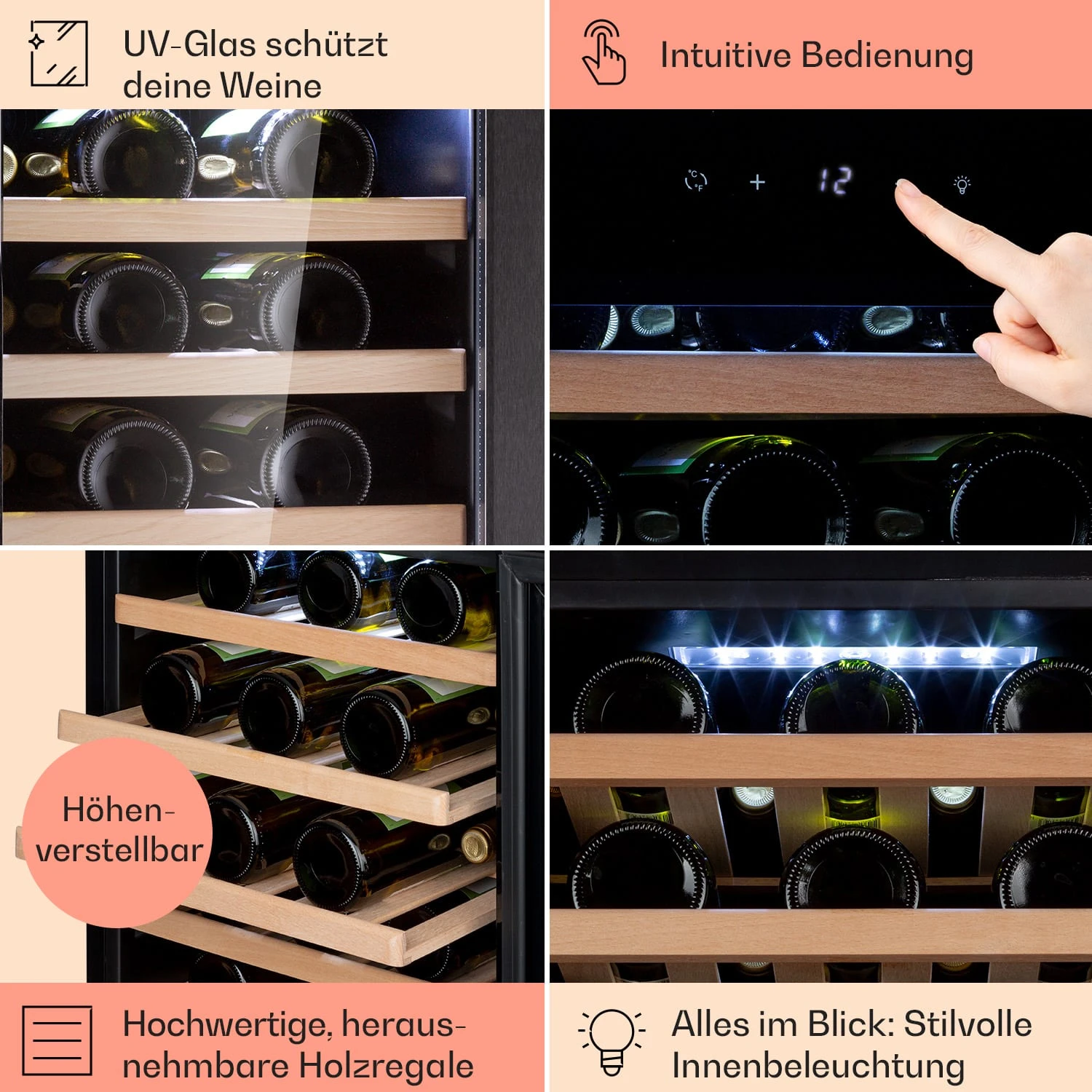 Barossa 50 Uno Weinkühlschrank 1 Zone 120 Ltr 50 Fl Touch-Display 7 Barossa 50 Uno Weinkühlschrank 1 Zone 120 Ltr 50 Fl Touch-Display - Image 5