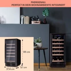 Vinovilla 29 Built-In Weinkühlschrank 81 L / 29 Fl. 1 Zone Glastür Edelstahl -Haushaltsgeräte Förderung 10041309 de 0006 logo