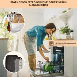 Combo Air Grill-Heißluftfritteuse 5 Programme 1500 Watt 4,5 L Grillkorb 2,5 L Frittierkorb -Haushaltsgeräte Förderung 10041330 de 0006 usp