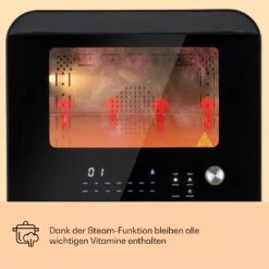 Vita Pro Heißluftfritteuse Dampfgaren 2450 W 18 Ltr 800 Ml Wassertank -Haushaltsgeräte Förderung 10041333 de 0002 usp