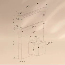 Royal Flush Eco Dunstabzugshaube 90 Cm 576 M³/h A+ -Haushaltsgeräte Förderung 10041349 yy 0009 dimensions