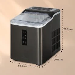 Albaron Supreme Eiswürfelmaschine Bullet 12kg/24h 1,5 Ltr Edelstahl -Haushaltsgeräte Förderung 10041360 yy 0007 dimensions