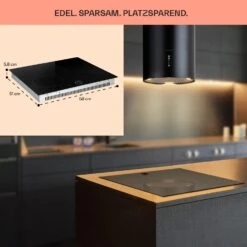 Magnichef 4 Einbaukochfeld Induktion 4 Zonen 7000W Glaskeramik -Haushaltsgeräte Förderung 10041380 de 0006 usp