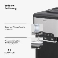 Aqueous Eiswürfelmaschine 3-in-1: Eiswürfel, Wasserspender: Heiß & Kalt 20 Kg/24h -Haushaltsgeräte Förderung 10041845 de 0003 usp