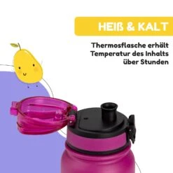 Wakaba Thermosflasche 550 Ml Edelstahl Tritan BPA-frei -Haushaltsgeräte Förderung 10045264 de 0005 usp