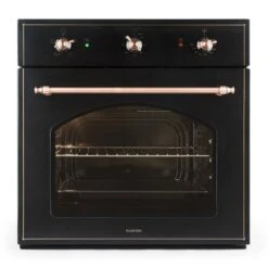 Vilhelmine Und Lumio Primo Set Backofen Dunstabzugshaube Schwarz -Haushaltsgeräte Förderung 60001856 yy 0004 front Klarstein Vilhelmine Backofen Einbau 55l