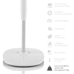 Silent Storm Standventilator 2er-Set 16" (41cm) 5-Blatt-Rotor Weiß -Haushaltsgeräte Förderung 60002055 yy 0008 detail Klarstein Silent Storm Standventilator weiss reedit v2