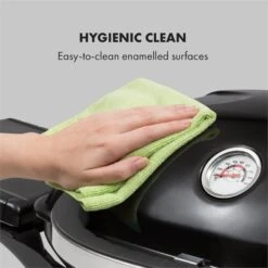 Parforce One Gasgrill 3,5kW 12000BTU Grilltisch Gasschlauch Schwarz -Haushaltsgeräte Förderung 60002431 yy 0006 logo Klarstein Parforce One Gasgrill 12000BTU schwarz