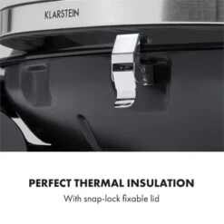 Parforce One Gasgrill 3,5kW 12000BTU Grilltisch Gasschlauch Schwarz -Haushaltsgeräte Förderung 60002431 yy 0007 logo Klarstein Parforce One Gasgrill 12000BTU schwarz