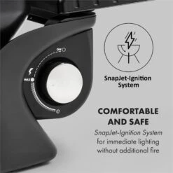 Parforce One Gasgrill 3,5kW 12000BTU Grilltisch Gasschlauch Schwarz -Haushaltsgeräte Förderung 60002431 yy 0008 logo Klarstein Parforce One Gasgrill 12000BTU schwarz