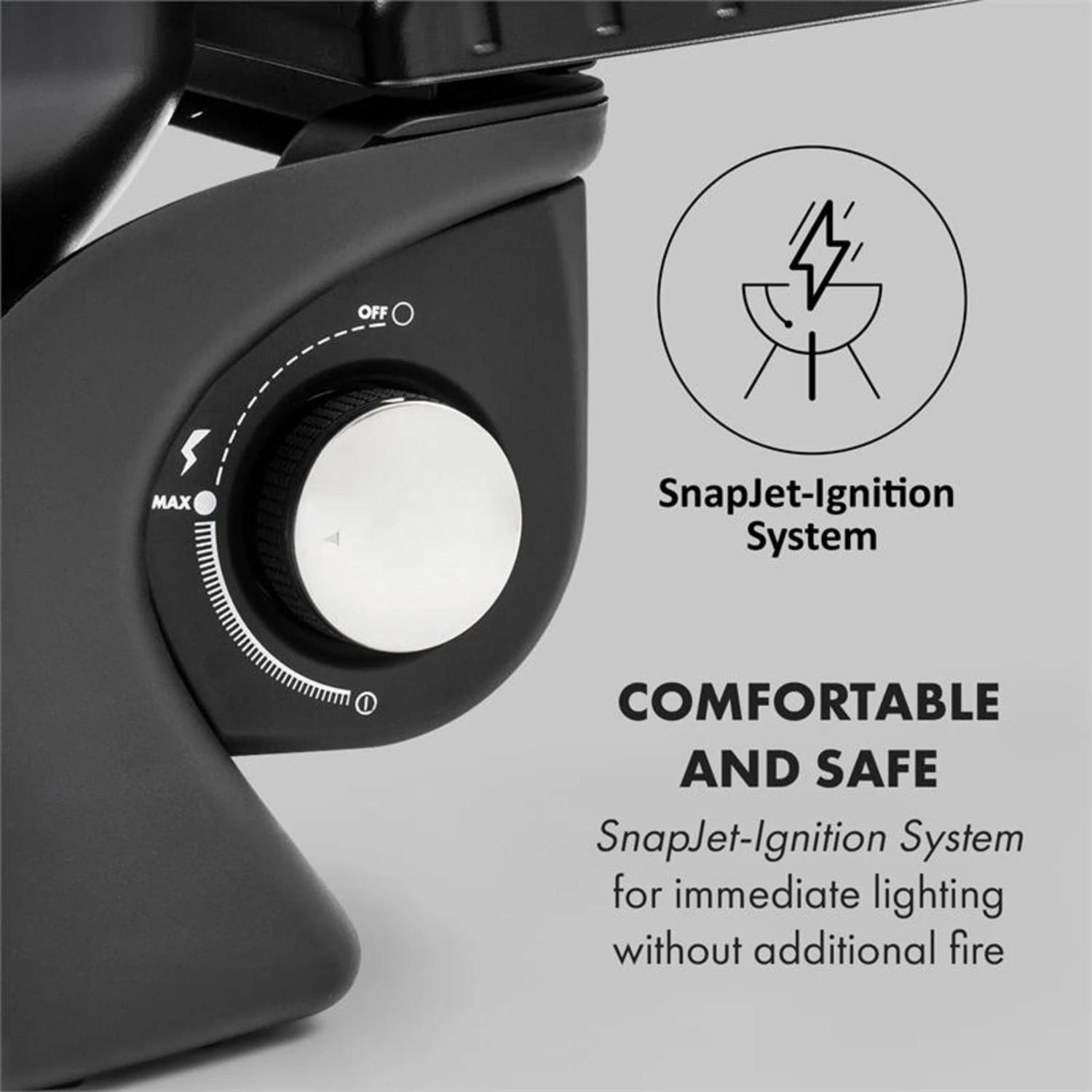 Parforce One Gasgrill 3,5kW 12000BTU SNJS Grilltisch Gasschlauch Grau 8 Parforce One Gasgrill 3,5kW 12000BTU SNJS Grilltisch Gasschlauch Grau - Image 6