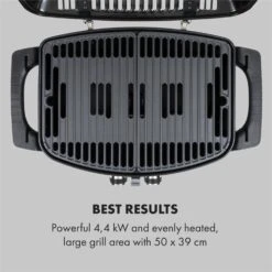 Parforce Duo Gasgrill 2 Brenner 4,4kW 15000BTU Gasschlauch Schwarz -Haushaltsgeräte Förderung 60002433 yy 0003 logo Klarstein Parforce Duo Gasgrill 2 Brenner schwarz