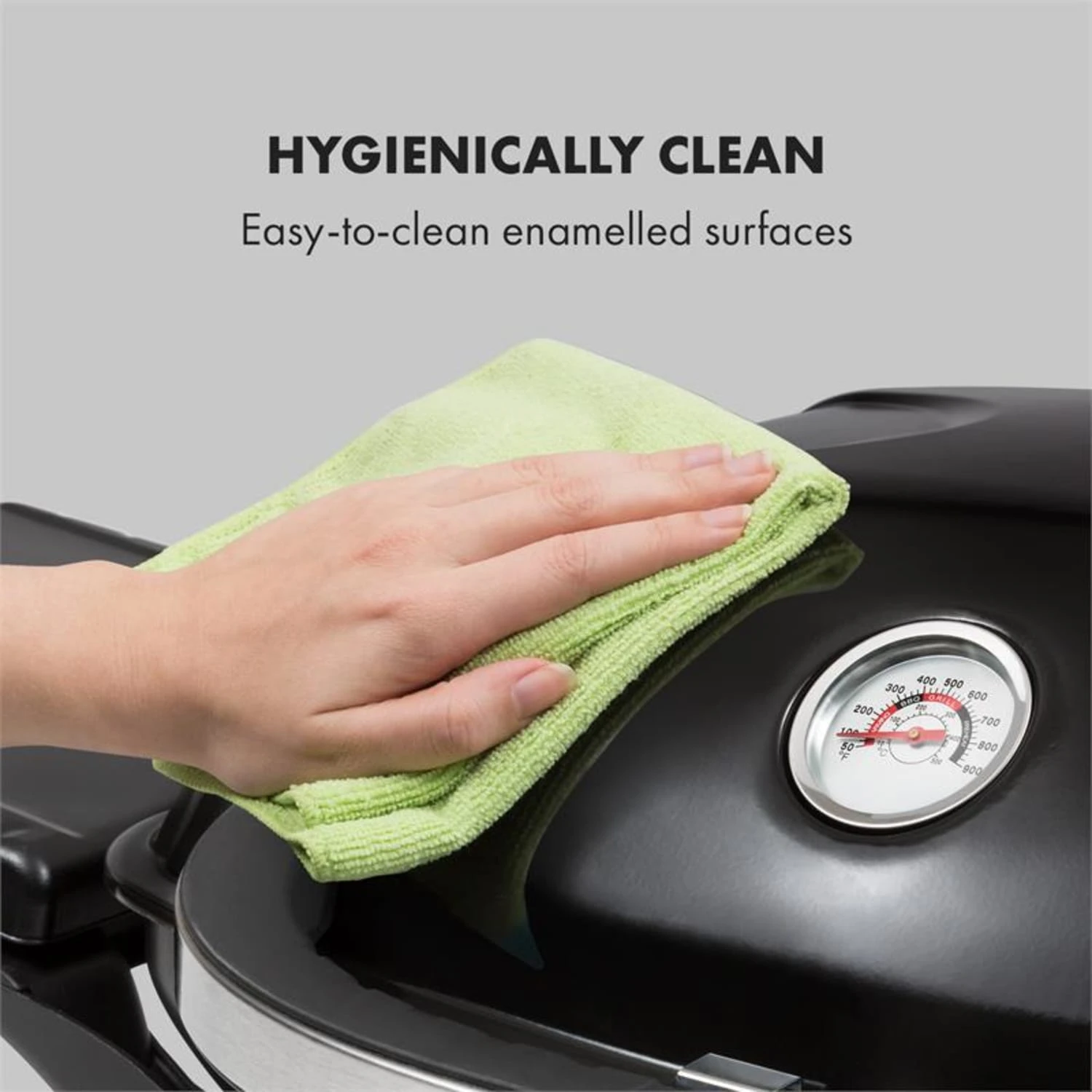 Parforce Duo Gasgrill 2 Brenner 4,4kW 15000BTU Gasschlauch Schwarz – Bild 6