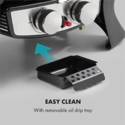 Parforce Duo Gasgrill 2 Brenner 4,4kW 15000BTU Gasschlauch Schwarz -Haushaltsgeräte Förderung 60002433 yy 0009 logo Klarstein Parforce Duo Gasgrill 2 Brenner schwarz