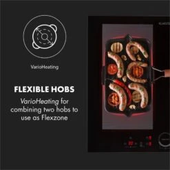 Kalahari Delicatessa Einbau-Ofen-Set Induktion 7000W 68Ltr Schwarz Edelstahl -Haushaltsgeräte Förderung 60002585 yy 0008 logo Klarstein Delicatessa 60 Einbaukochfeld schwarz