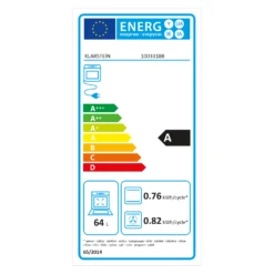 Gusteau Delicatessa Einbau-Ofen-Set Induktion 7000W Schwarz Edelstahl -Haushaltsgeräte Förderung 60002594 energy label