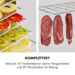 Master Jerky 16 Dörrautomat + Fleischhaken Set 1500W 40-90 °C 15h-Timer Edelstahl Silber -Haushaltsgeräte Förderung 60002668 de 0003 logo