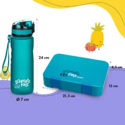 Schmatzfatz Frühstücksset Lunchbox & Trinkflasche Tritan Dicht BPA-frei -Haushaltsgeräte Förderung 60002941 yy 0008 dimensions